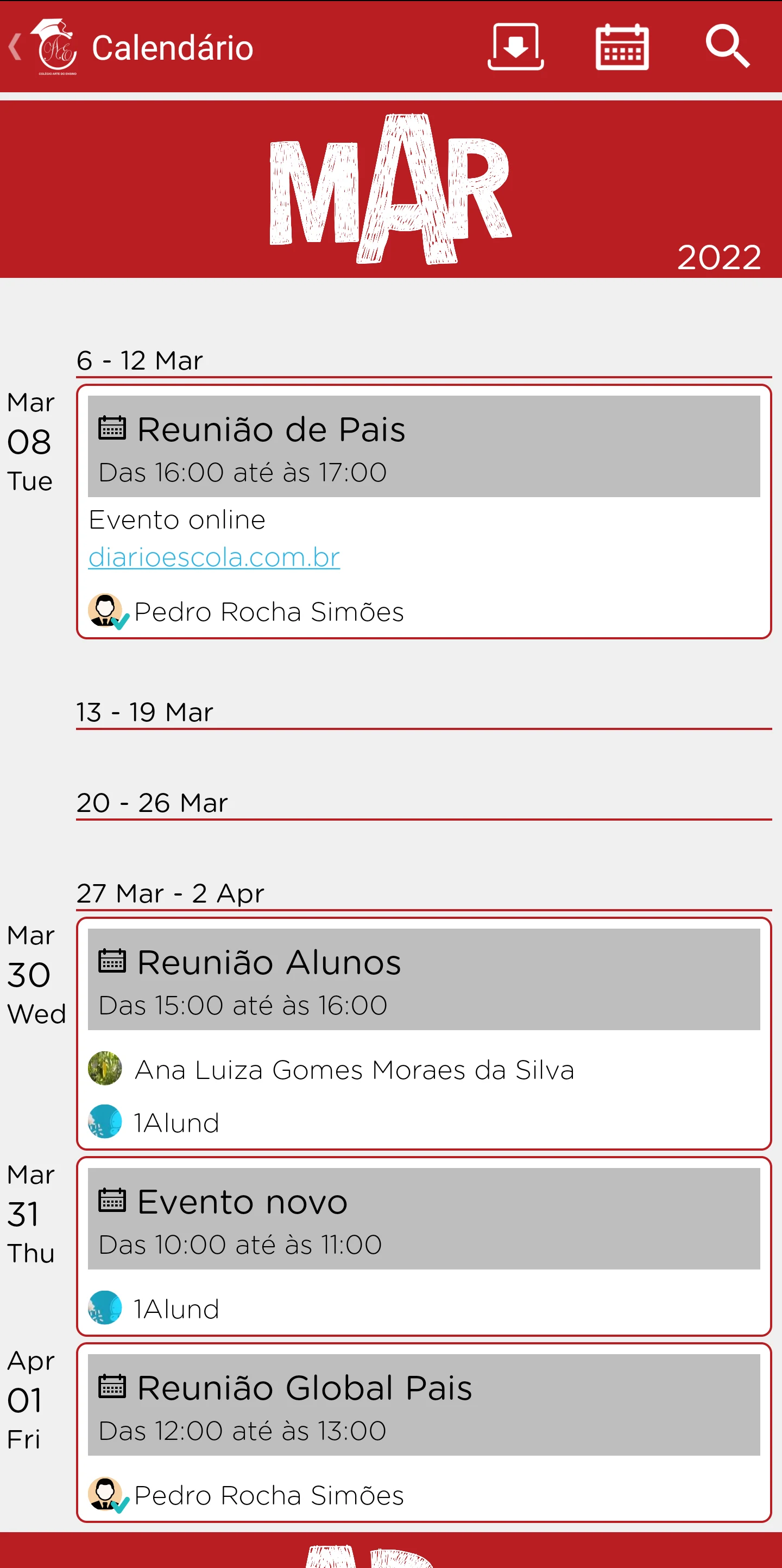 Colégio Arte do Ensino screenshot